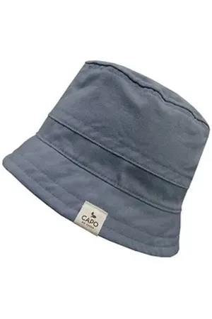 CAPO Fischerhut Stoffhut, Canvas, kbA organic cotton, Futter, UV 50 blau L/XL