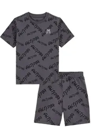 WE Fashion Pyjama grau 170/176