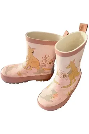 maximo Gummistiefel "Känguru, Jerseyfutter, Fotoprint, Reflekt3M Gummistiefel orange 24 EU