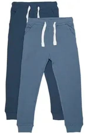 Minymo Jogginghose MIBasic 36 Sweat pant (2-pack) - 3936 Klassische Sweatpant mit Schnüre blau 110