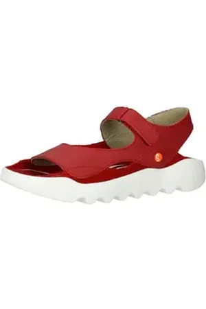 softinos Sandalen Leder Trekkingsandale rot 40 EU