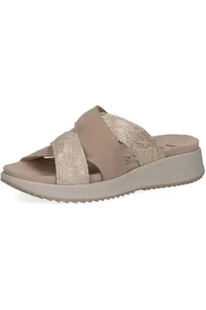Caprice Pantoletten Leder Pantolette beige 37 EU
