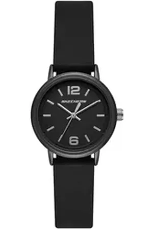 Skechers Quarzuhr ARDMORE SR6227, Armbanduhr, Damenuhr, Silikonarmband, analog, Mineralglas schwarz