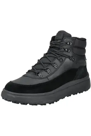 Geox Stiefelette Veloursleder/Textil Schnürstiefelette schwarz 41 EU