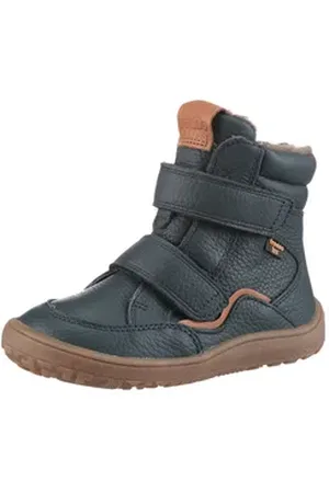 Froddo ® BAREFOOT TEX WINTER Barfußschuh Winterstiefel, Klettstiefel, Bequemschuh mit Woll Futter blau 31 EU