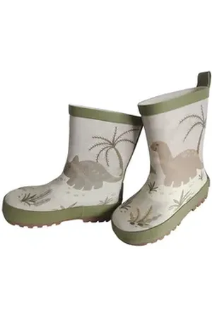 maximo Gummistiefel Dinosaurier Fotoprint, gepatcht, Reflekt 3M, Jerseyfutter Gummistiefel grün 24 EU