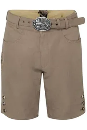 Almsach Trachtenhose Kurze Trachten-Leinenhose beige 56