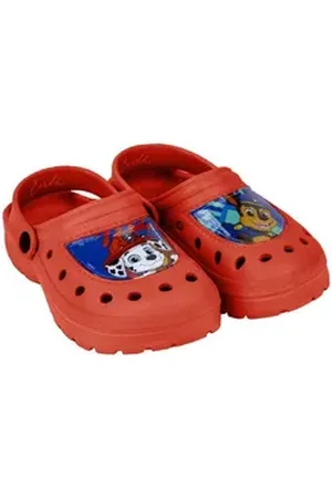Paw Patrol Jungen Kinder Clogs Badeschuhe Chase Marshall Clog Gr. 22 bis 29 rot 24-25 EU
