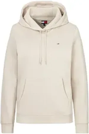 Tommy Hilfiger Hoodie TJW REG S FLAG HOODIE mit Logo-Flag beige XL (42)