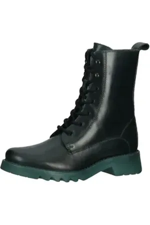 Fly London Stiefelette Leder Schnürstiefelette grün 39 EU