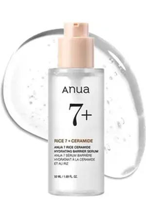 ANUA Gesichtsserum 7 Rice Ceramide Hydrating Barrier Serum – Tiefenhydration & Hautschutz für strahlenden Teint – 50ml, parfümfrei, feuchtigkeitsspendend, hautberuhigend