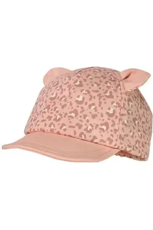 maximo Baseball Cap BABY GIRL-Cap animal print Öhrchen, flexibles Dach, hinten Gummi (1-St) rosa 43/45