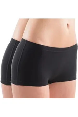 Hermko Funktionsunterhose 65700 2er Damen atlethic Panty als Funktionswäsche schwarz 52/54 (XXL)