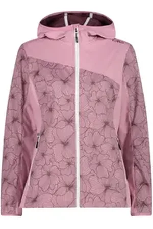 CMP Sweatjacke Damen Softshelljacke WOMAN JACKET FIX HOOD 33A5176 rot 40