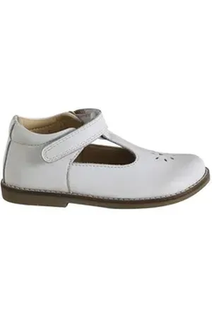 Vertbaudet Mädchen Spangenschuhe aus Leder Ballerina weiß 28 EU