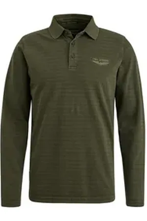 PME Legend™ Poloshirt Long sleeve polo Subtle stripe 2XL