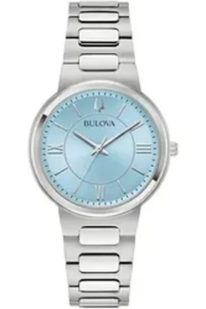 BULOVA Quarzuhr 96L336, Armbanduhr, Damenuhr, Edelstahlarmband, analog silberfarben