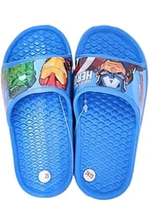 Marvel The Marvel Badeschuh (2-tlg) Jungen Schlappen Größe 24 - 31 blau|bunt 26-27 EU