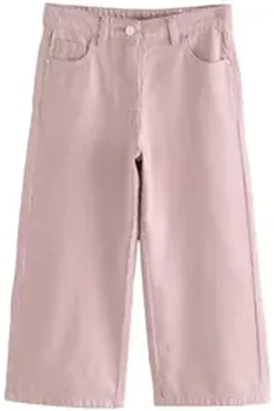 Next Palazzohose Hose mit weitem Bein aus Baumwolle – Kurzgröße (1-tlg) rosa 140 (10 J.)
