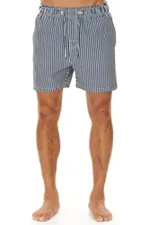 Cruz Badeshorts Kenny in zeitlosem Streifenmuster blau|schwarz S