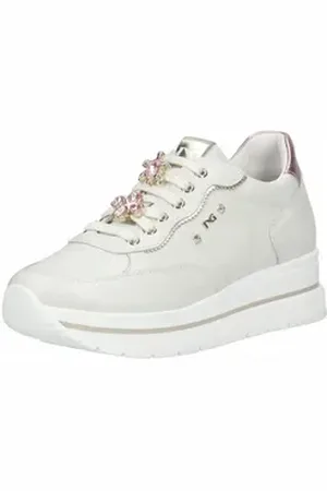 Nero Giardini Sneaker Lederimitat/Textil Sneaker weiß 35 EU