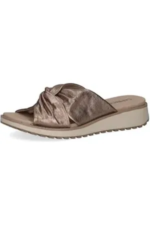 Caprice Pantoletten Leder Pantolette beige 41 EU