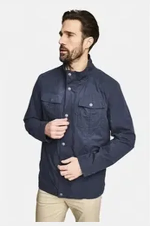 New Canadian Outdoorjacke Cool Cotton (1-St) innen mit Netzfutter blau 27