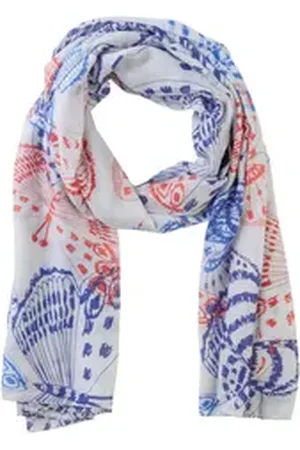 Laura Scott Modetuch, mit verspieltem Schmetterlings-Alloverdruck - NEW blau|rot