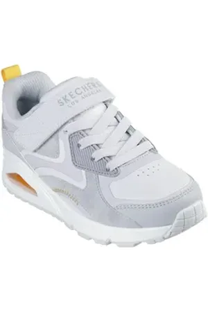 Skechers Kids UNO GEN1 Sneaker, Keil,-Schnürschuh, Skech-Air Funktion, Größenschablone zum Download gelb|grau 36 EU