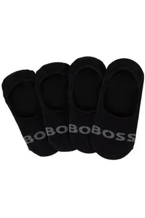 HUGO BOSS Businesssocken 2P SL Uni Logo CC (Packung, 2-Paar, 2er) mit Schriftzug schwarz 39-40