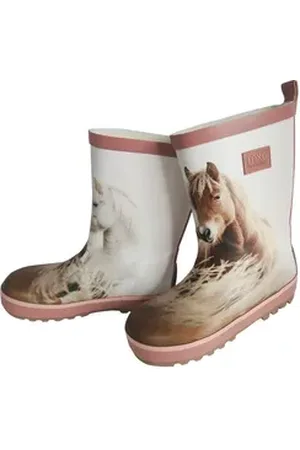 maximo Gummistiefel Pferde Jerseyfutter, Fotoprint, Reflekt 3M Gummistiefel orange 27 EU