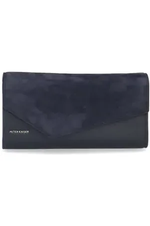 Peter Kaiser Clutch Taschen Veloursleder blau