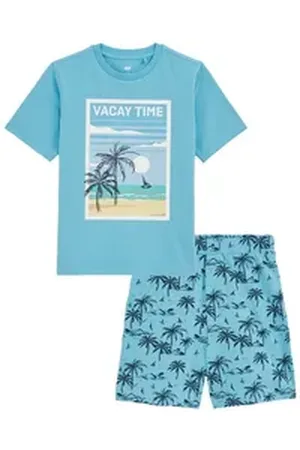 WE Fashion Pyjama blau 158/164