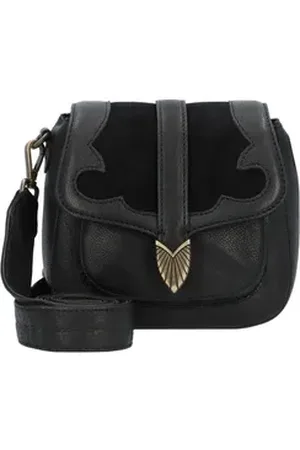 Cowboysbag Umhängetasche Western, Leder schwarz