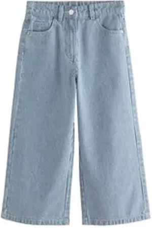 Next Palazzohose Hose mit weitem Bein aus Baumwolle – Kurzgröße (1-tlg) blau 140 (10 J.)