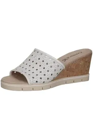 Caprice Pantoletten Nappaleder Pantolette weiß 41 EU