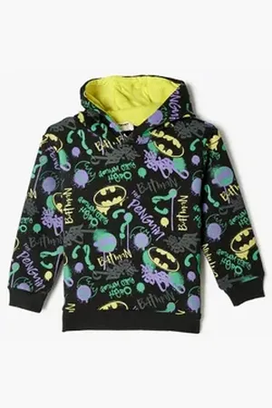 Koton Kapuzensweatshirt Kapuzenkragen Mit Aufdruck schwarz 122