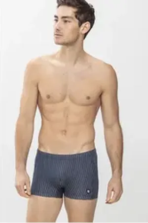 Mey Badeshorts Herren Serie Saint Louis Mit Längsstreifen (1-St) blau 4XL