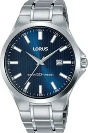 Lorus Quarzuhr RH993KX9, Armbanduhr, Herrenuhr, Edelstahlarmband, analog, Datum silberfarben