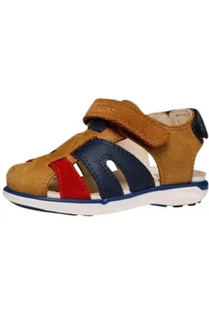Geox Sandalen Leder/Synthetik Riemchensandalette braun|rot 23 EU