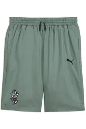 PUMA Shorts SUPER Gewebte Shorts Jungen grün 164