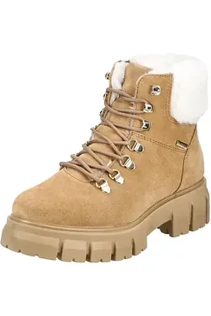 IMAC Stiefelette Veloursleder Schnürstiefelette braun 36 EU