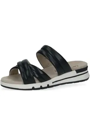 Caprice Pantoletten Leder Pantolette blau 38 EU