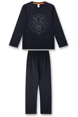Sanetta Pyjama Jungen Pyjama Baumwolle (2 tlg) blau 176