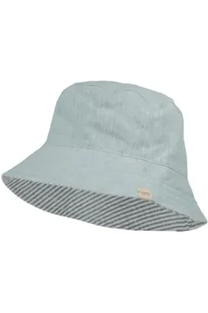 CAPO Fischerhut Stoffhut, Leinenmischung Futter blau S