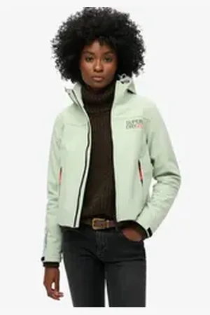 Superdry Outdoorjacke HOODED SOFT SHELL TREKKER JKT grau S