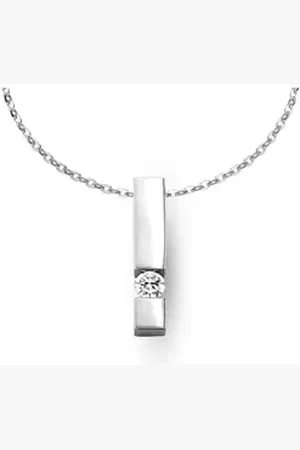 adam & eve Goldkette Halskette 585/- mit 0.15ct Brillant Weißgold 0,15 ct. weiß