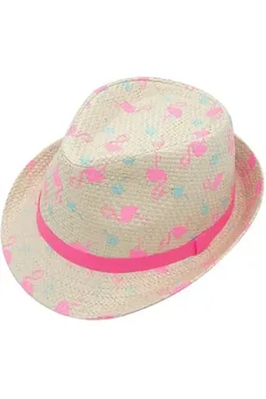 maximo Strohhut KIDS GIRL-Trilby Flamingo Futter (1-St) rosa 55