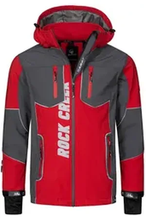 rock creek Softshelljacke Herren Softshelljacke Wanderjacke H-237 rot XXL