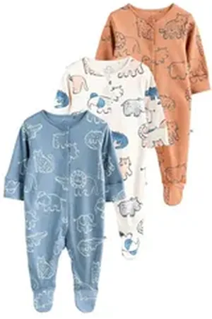 Next Schlafoverall Schlafanzüge für Babys, 3er-Pack (3-tlg) blau 86-92 (1,5-2 J.)